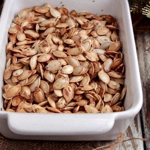 Oven Roasted Pumpkin Seeds