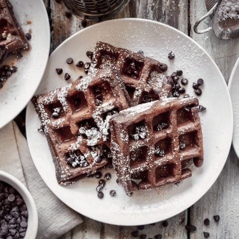 PB2 Gluten-Free Chocolate Waffles