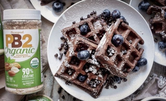 PB2 Gluten-Free Chocolate Waffles