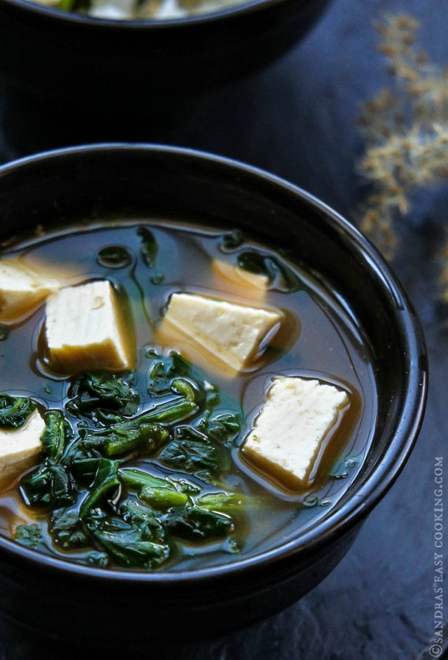 Spinach and Tofu Soup