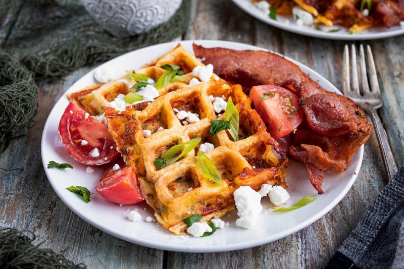 Breakfast Chaffle (Keto Waffles) - Low Carb - Sula and Spice