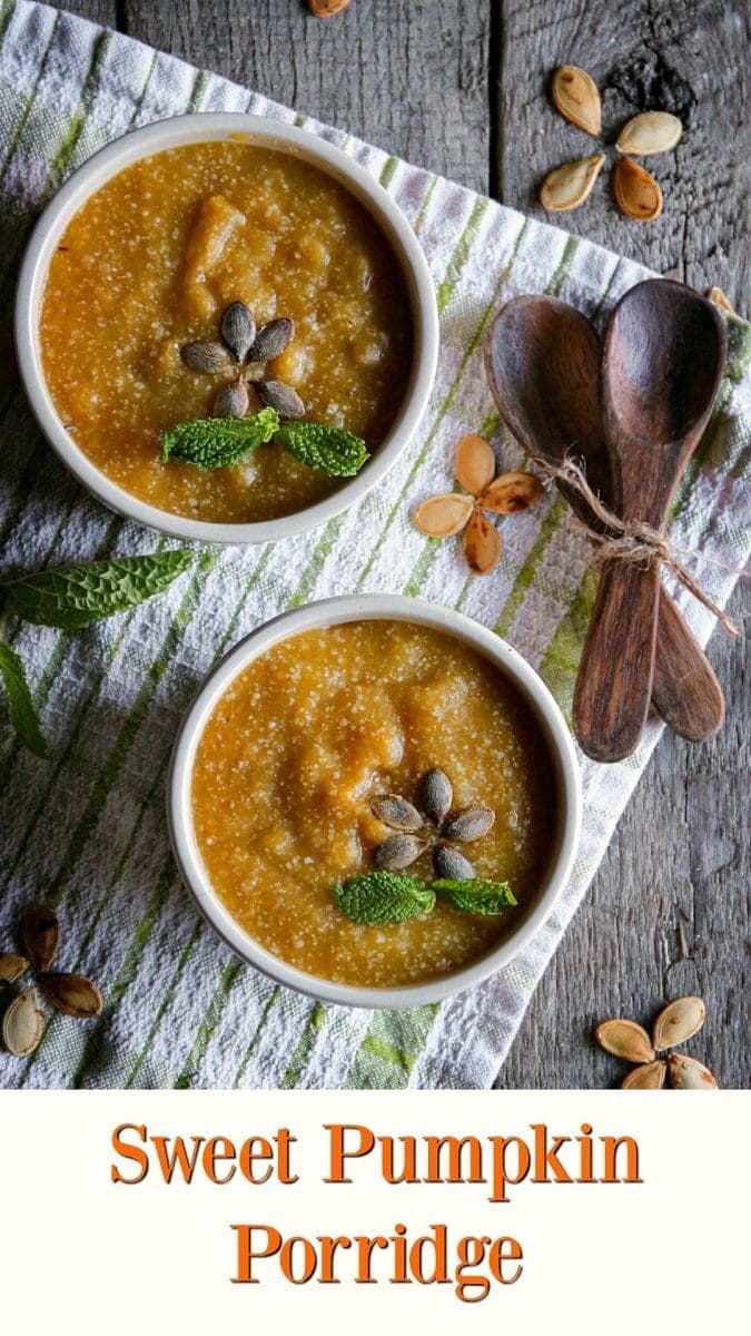 sweet pumpkin porridge #recipe