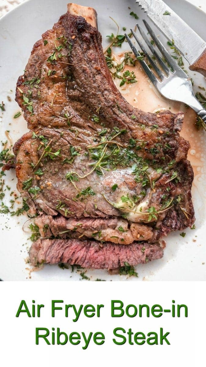 Air Fryer Bonein Ribeye Steak Sandra's Easy Cooking
