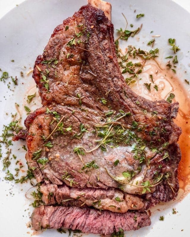 Air Fryer Bone-in Ribeye Steak