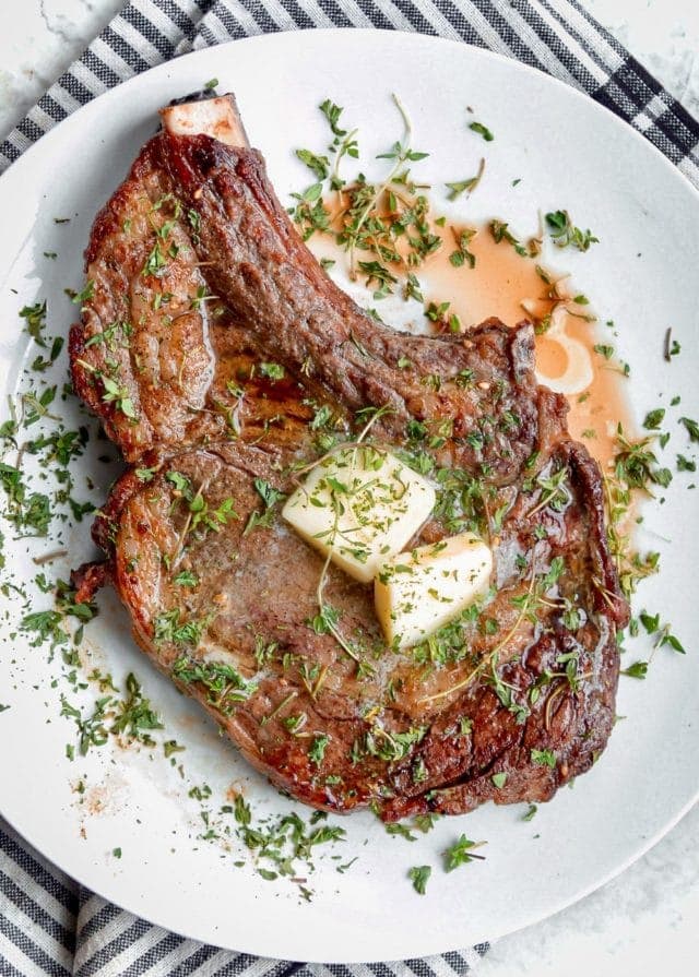 Air Fryer Bone-in Ribeye Steak