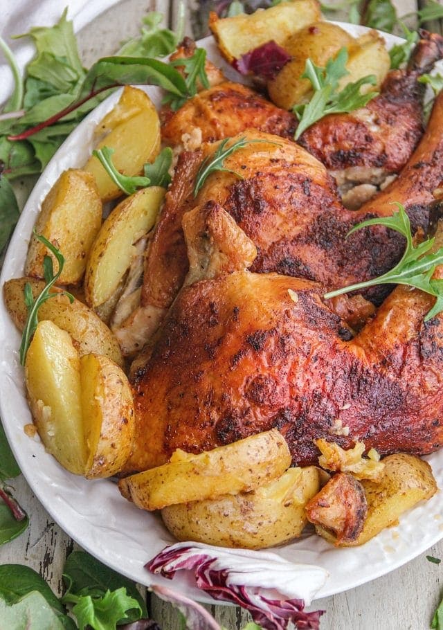 Cajun Chicken over Potatoes