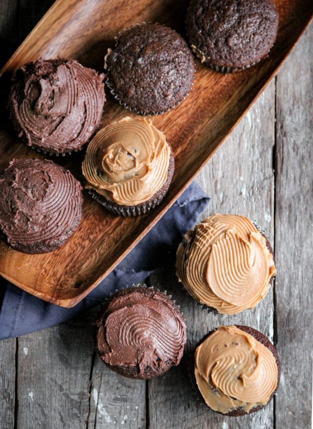 Chocolate Cupcakes with Marshmallow Cream