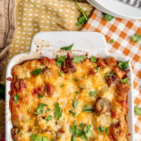 Herbed Stuffing Sausage Casserole