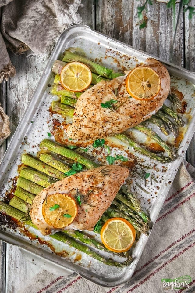 Lemon Herb Chicken and Veggies Sheet Pan