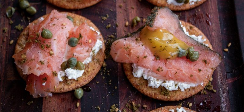 Smoked Salmon Goat Cheese Appetizers