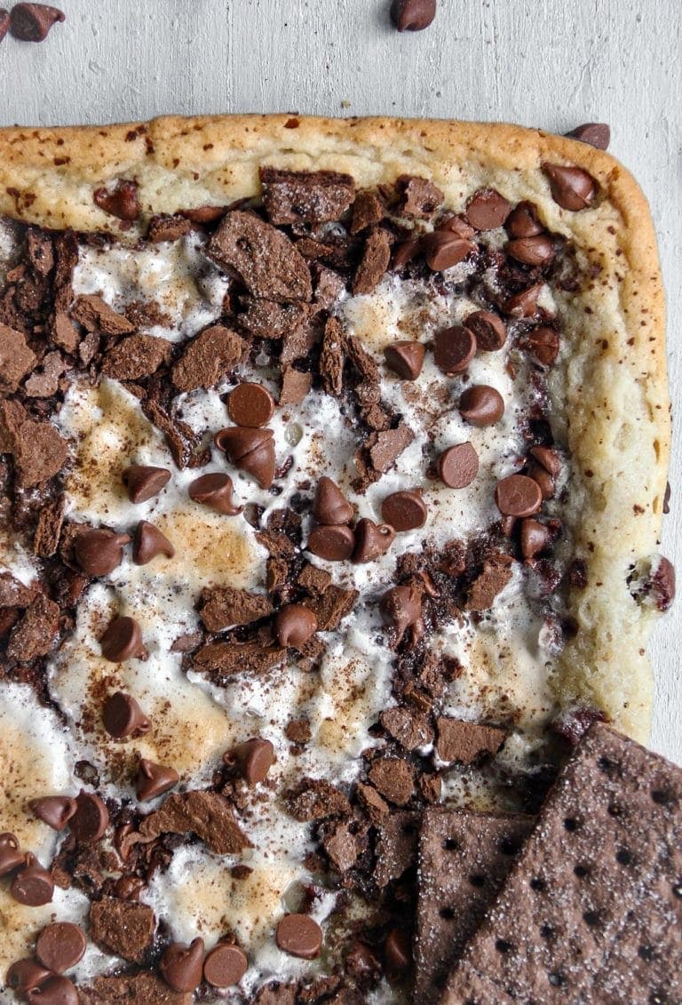 Easy S'mores Sweet Pizza Sandra's Easy Cooking Dessert Recipes