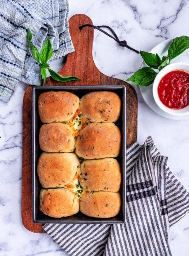 Cheese Stuffed Dinner Rolls