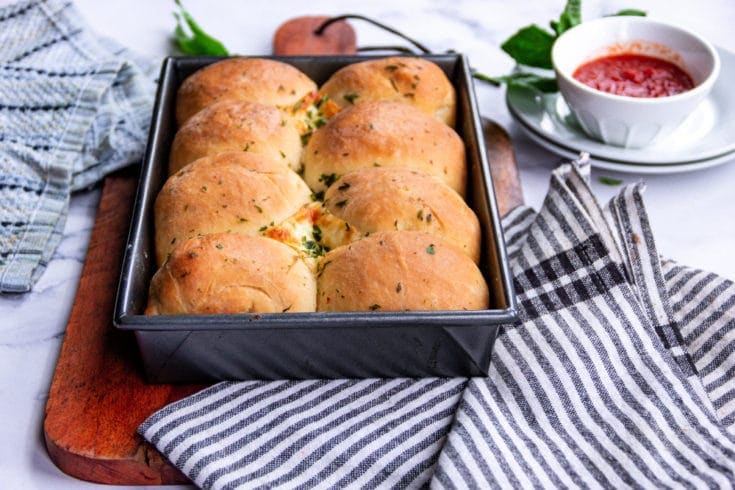 Cheese Stuffed Dinner Rolls