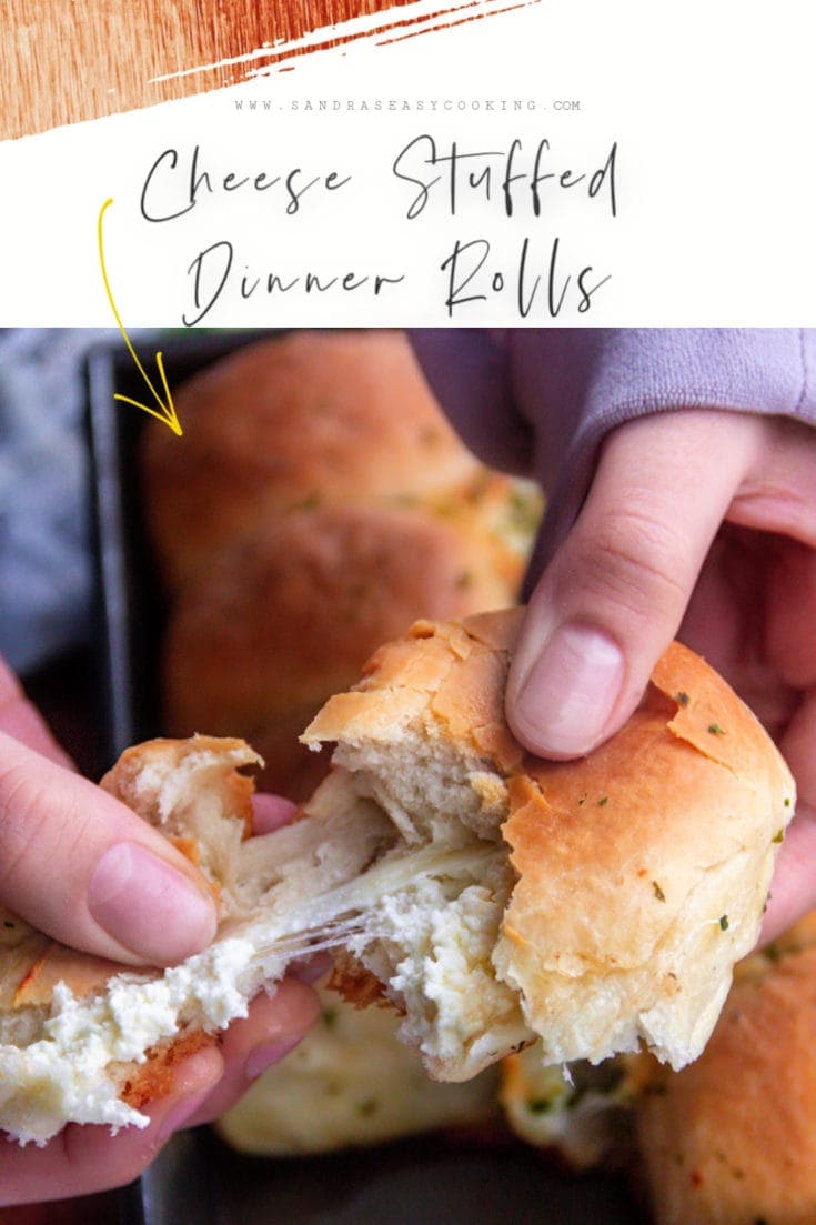 Cheese Stuffed Dinner Rolls Sandra's Easy Cooking Bread and Rolls