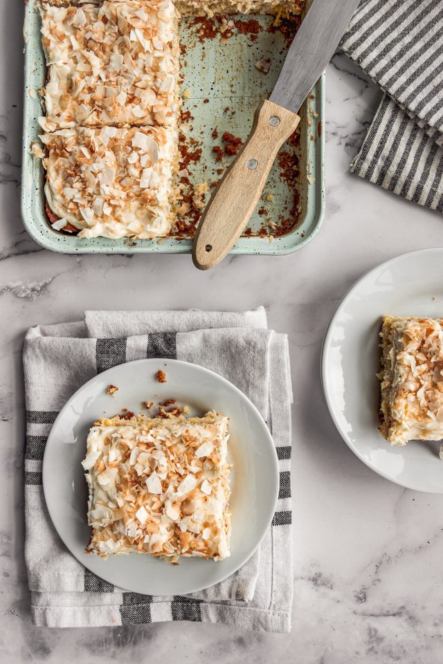 Pineapple and Coconut Sheet Cake