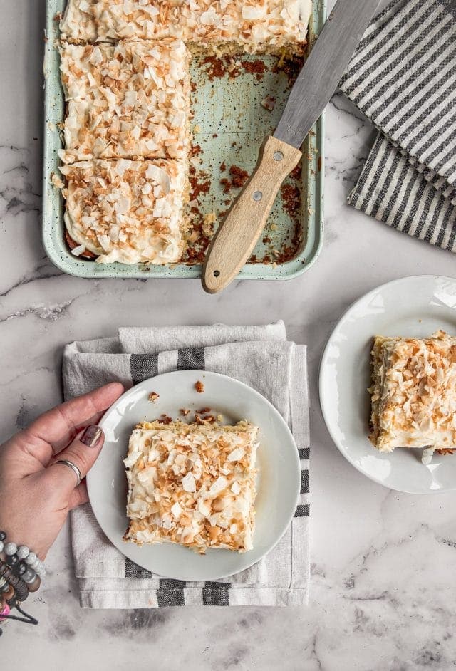 Pineapple and Coconut Sheet Cake