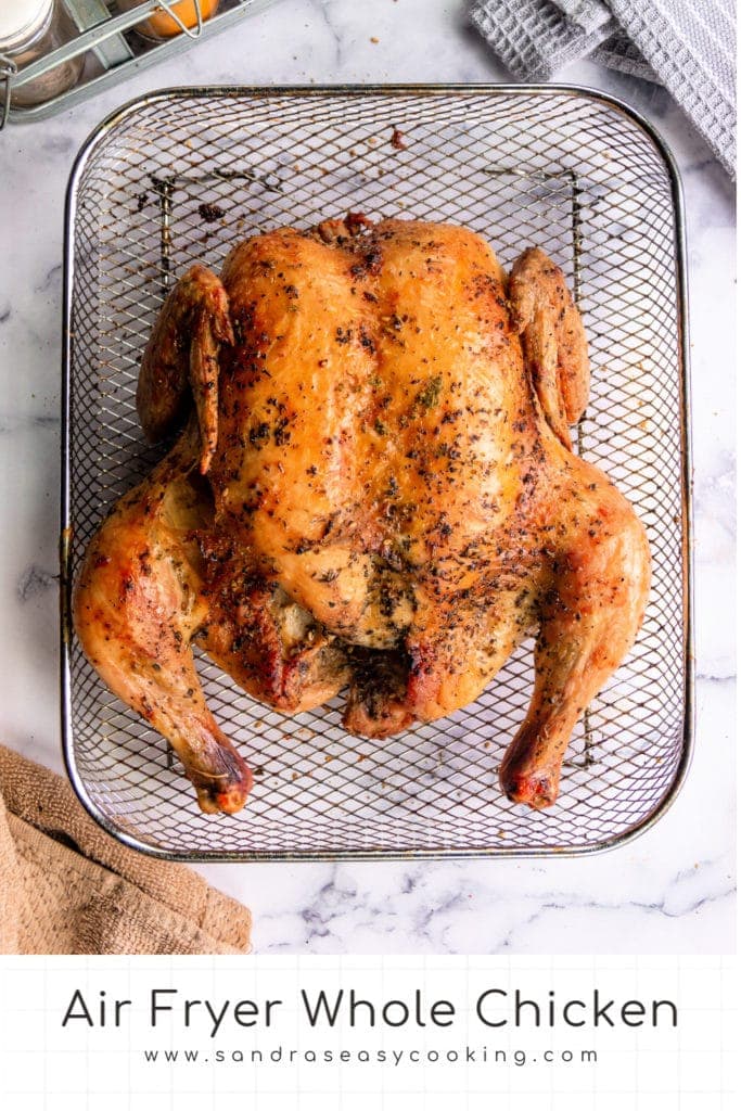 Air Fryer Whole Chicken Sandra's Easy Cooking Chicken recipes