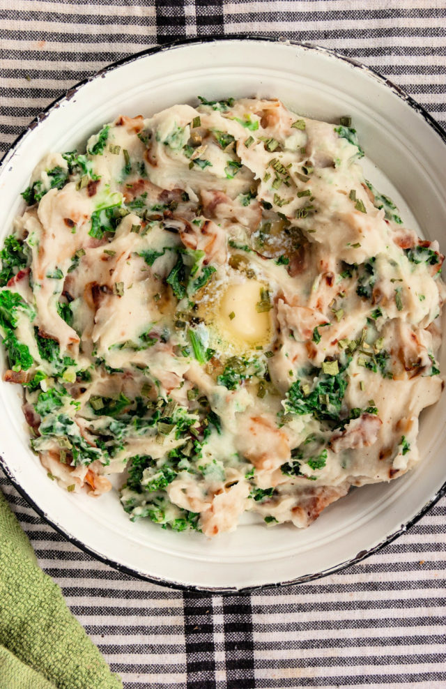 Colcannon with Kale and Bacon