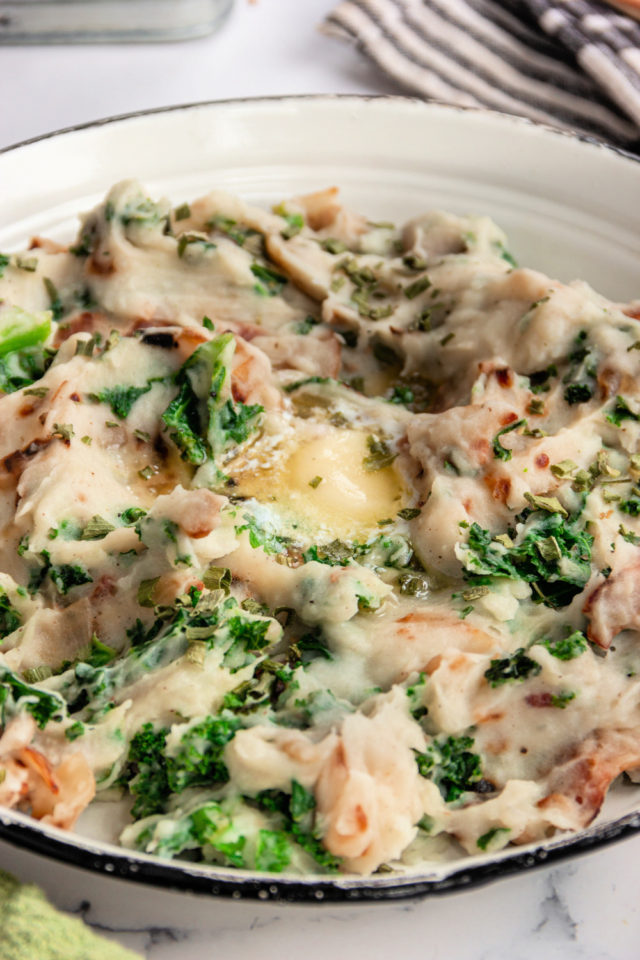 Colcannon with Kale and Bacon