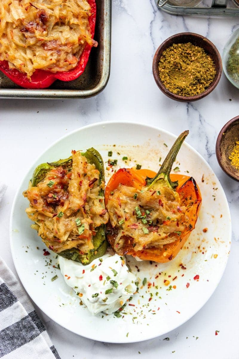 Potato Stuffed Peppers Sandra's Easy Cooking Side Dish Recipes