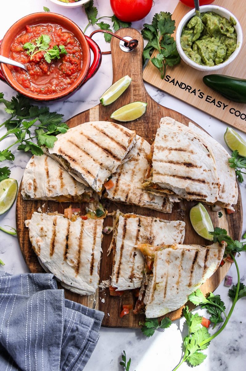 Tex-Mex Grilled Tofu Quesadillas - Sandra's Easy Cooking Grilling Recipes