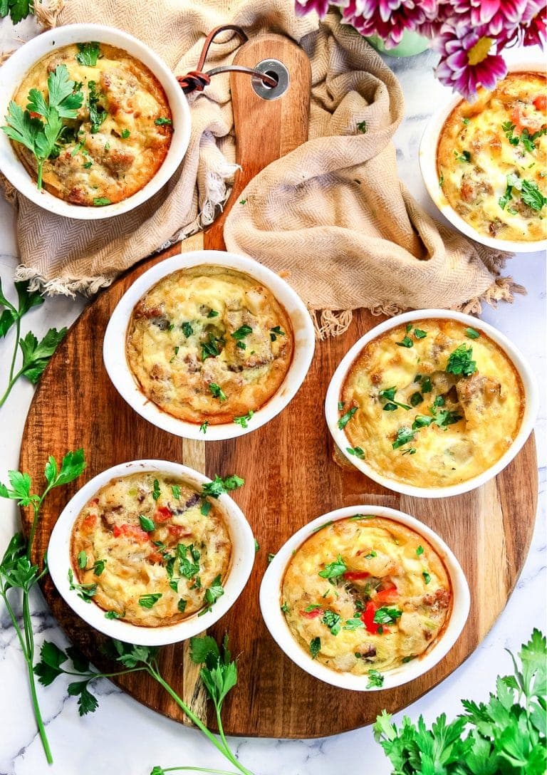 Mini Sunday Brunch Casseroles Sandra's Easy Cooking Breakfast Ideas