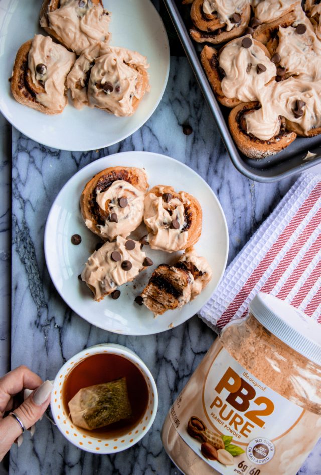 Peanut Butter and Chocolate Spread Rolls