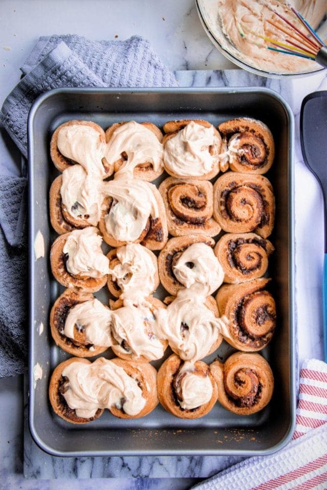 Peanut Butter and Chocolate Spread Rolls