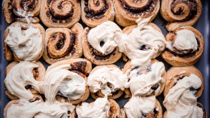 Peanut Butter and Chocolate Spread Rolls