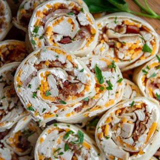 Chicken and Bacon Tortilla Pinwheels
