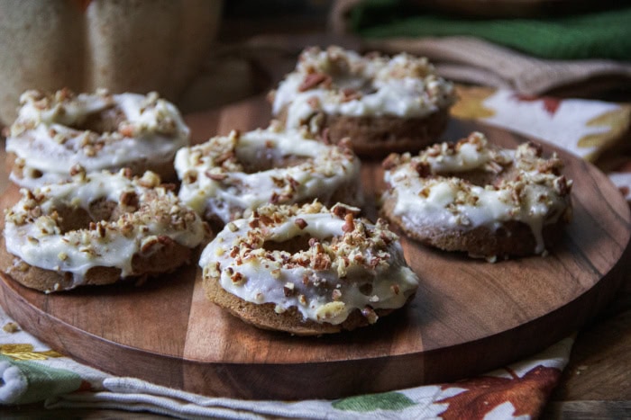 Carrot Cake Baked Donuts