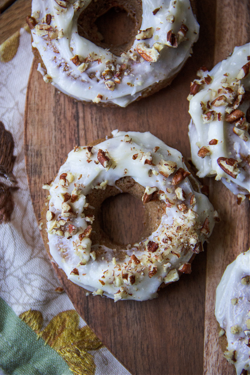 Carrot Cake Baked Donuts