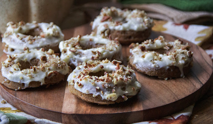 Carrot Cake Baked Donuts