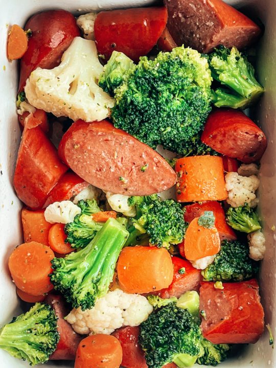 Roasted Vegetables with Sausage