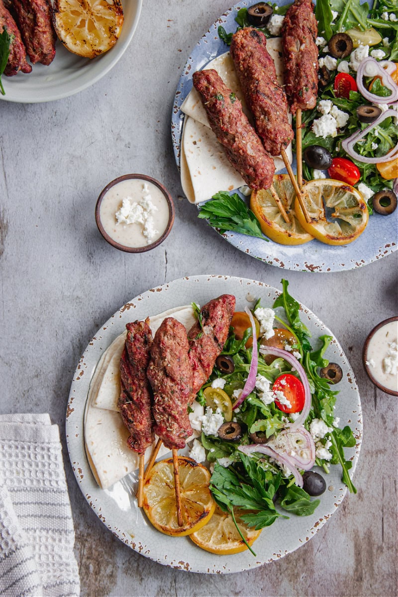 Greek Style Beef Skewers