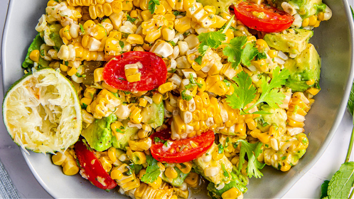 Grilled Spicy Corn Salad