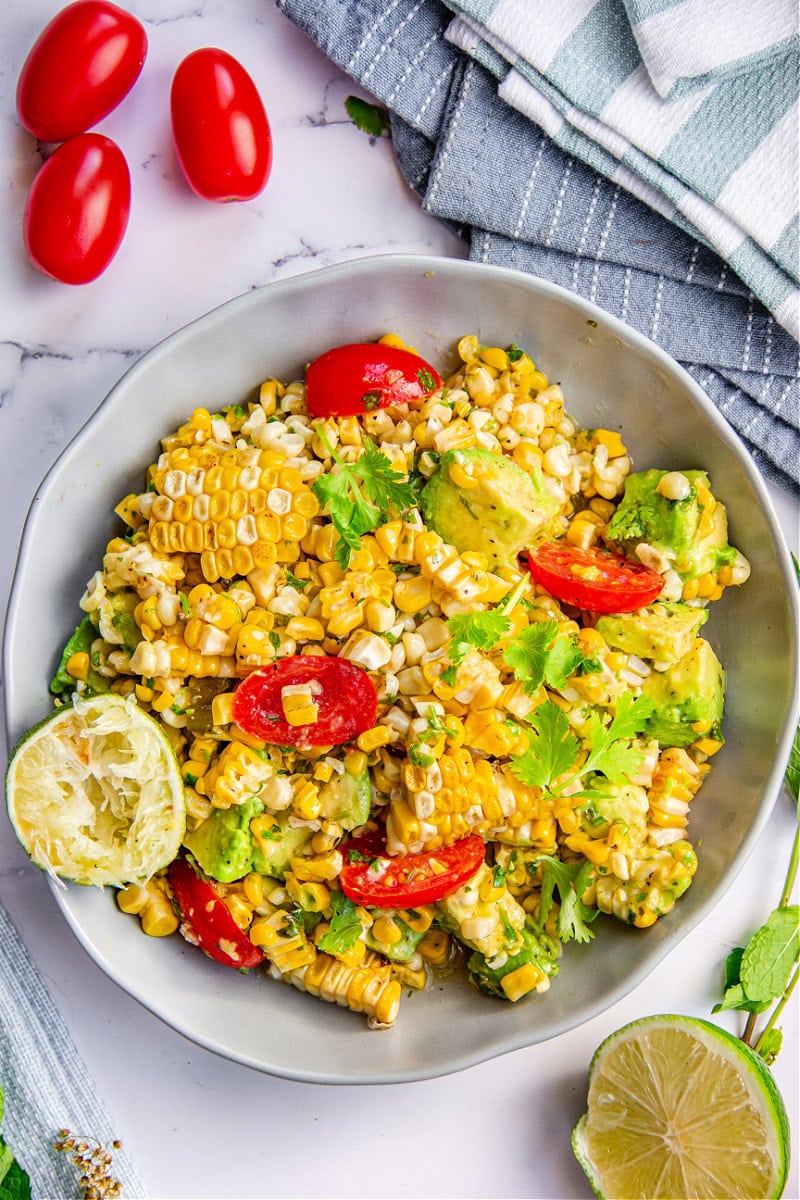 Grilled Spicy Corn Salad Sandra's Easy Cooking