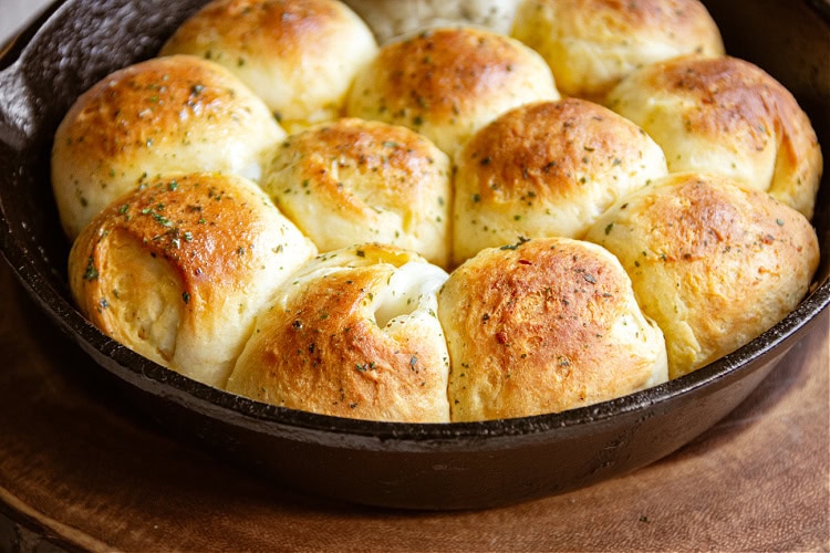 Biscuit and Mozzarella Skillet Bites Sandra's Easy Cooking