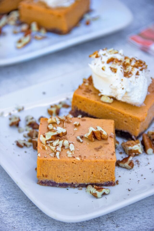 NoBake Pumpkin Bars Sandra's Easy Cooking