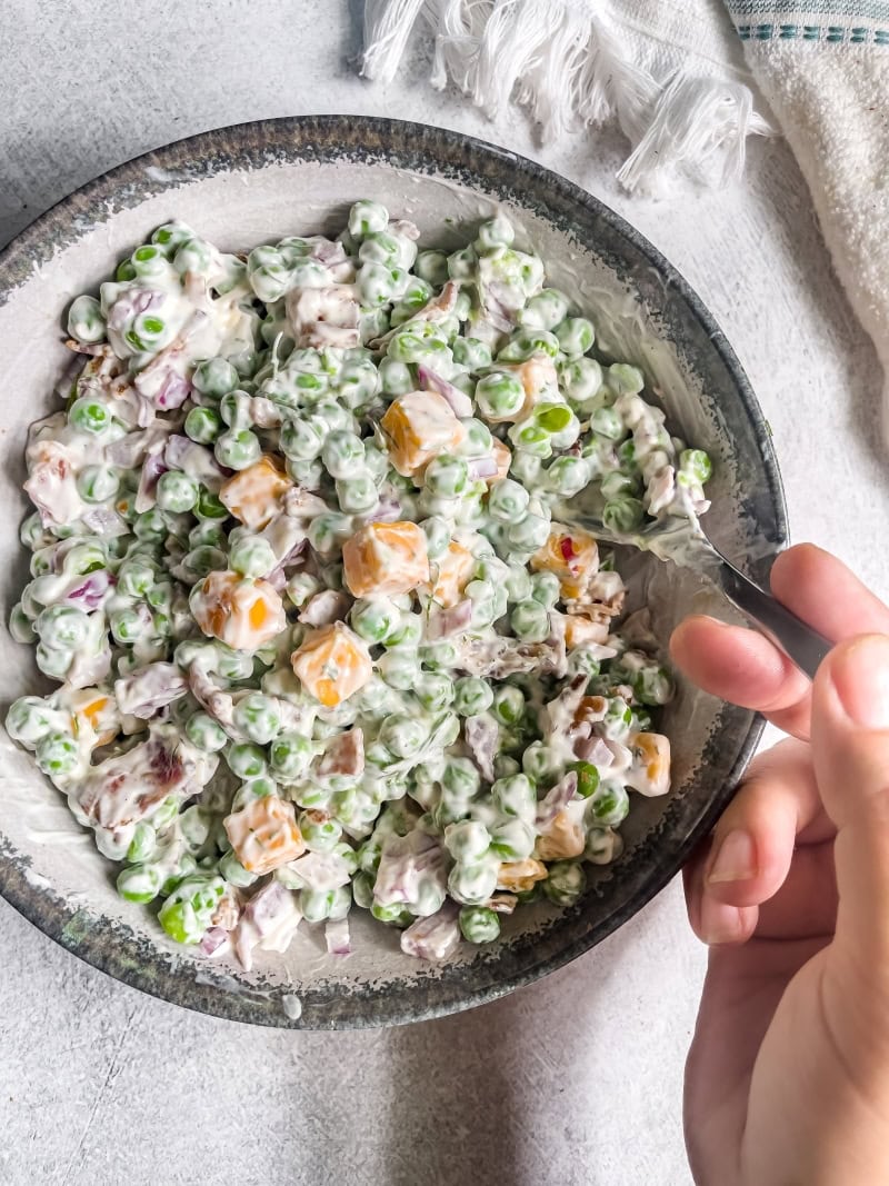 Southern English Pea Salad Sandra's Easy Cooking