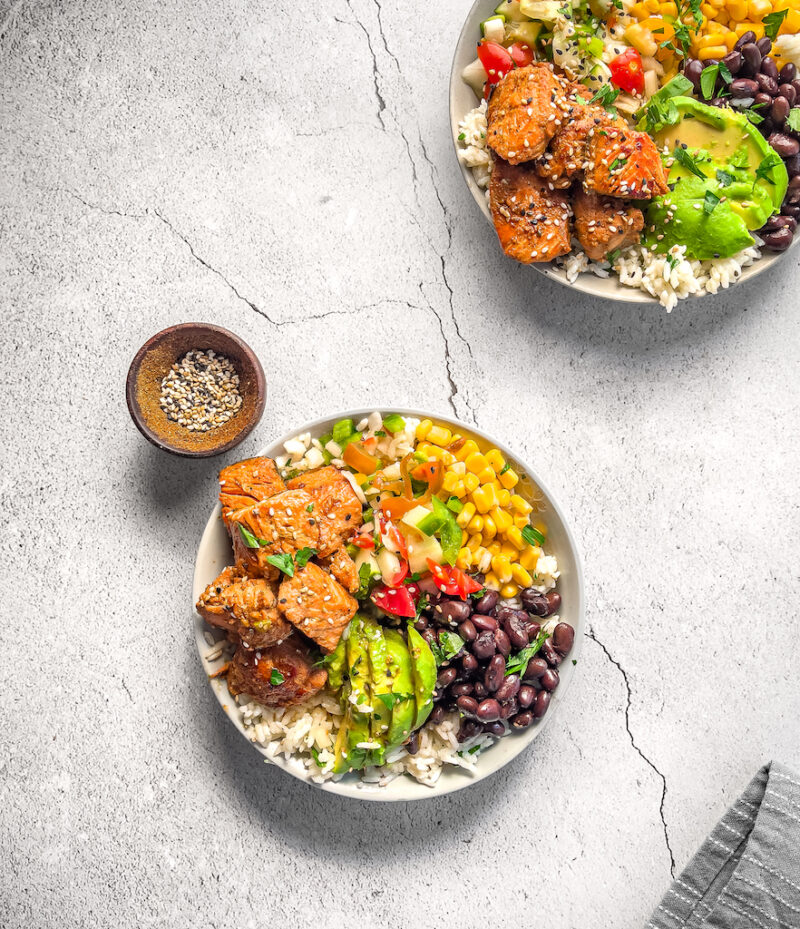 Easy Salmon Rice Bowls Sandra's Easy Cooking